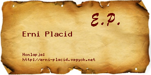 Erni Placid névjegykártya